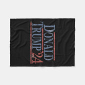 Donald Trump 2024 Fleece Deken (Voorkant (Horizontaal))