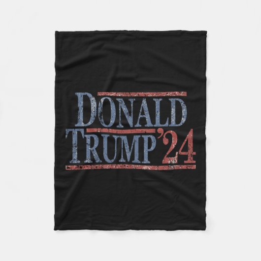 Donald Trump 2024 Fleece Deken (Voorkant)