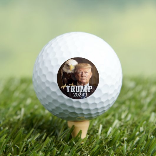 Donald Trump 2024 Foto - zeearend op schouder Golfballen (Insitu Shirt)