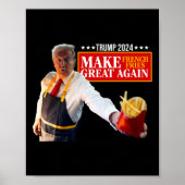 Donald Trump 2024 Franse Fry - Maak frietjes G Poster (Voorkant)