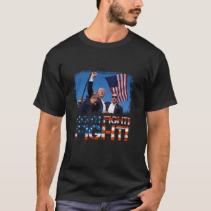 Donald Trump 2024 Gevecht Amerikaans Fl T-shirt