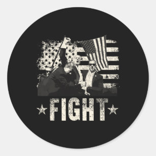 Donald Trump 2024 gevecht Donald Trump F Ronde Sticker