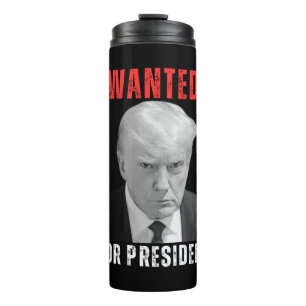 Donald Trump 2024 gezocht voor President Thermosbeker