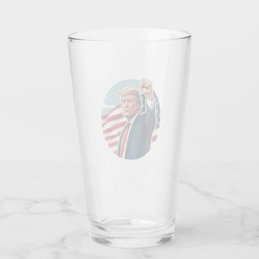 Donald Trump 2024 Glas (Achterkant)