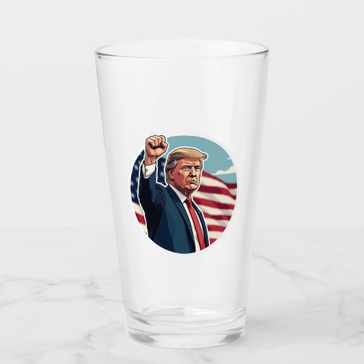 Donald Trump 2024 Glas (Voorkant)