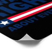 Donald Trump 2024 Grappige Trump had gelijk over o Poster (Hoek)