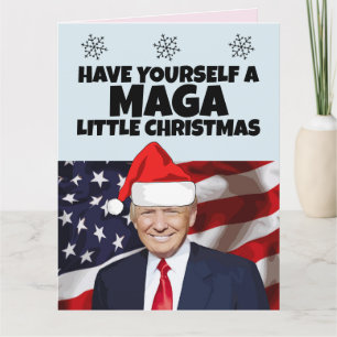 DONALD TRUMP 2024 GROTE KERST WENSKAARTEN KAART