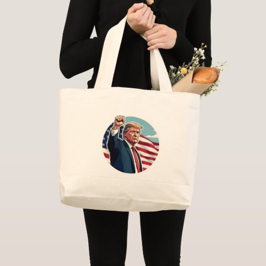 Donald Trump 2024 Grote Tote Bag (Voorkant (product))