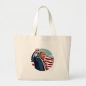 Donald Trump 2024 Grote Tote Bag (Voorkant)