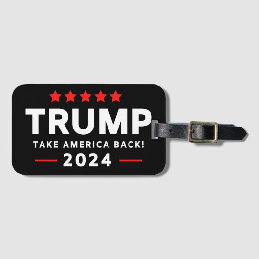 Donald Trump 2024 Haal Amerika terug Bagagelabel (Voorkant (horizontaal))