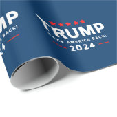 Donald Trump 2024 Haal Amerika terug Cadeaupapier (Rol Hoek)