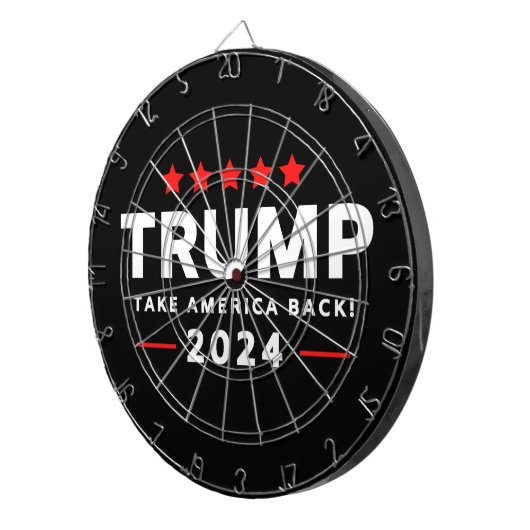 Donald Trump 2024 Haal Amerika terug Dartbord (Voorkant Rechts)