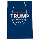 Donald Trump 2024 Haal Amerika terug Medium Cadeauzakje (Voorkant)