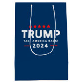 Donald Trump 2024 Haal Amerika terug Medium Cadeauzakje (Achterkant)