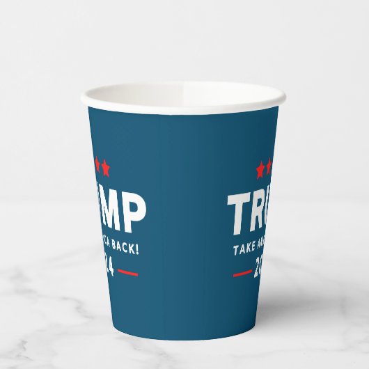 Donald Trump 2024 Haal Amerika terug Papieren Bekers (Links)