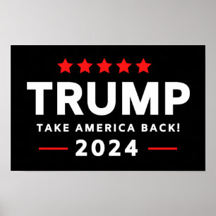 Donald Trump 2024 Haal Amerika terug Poster