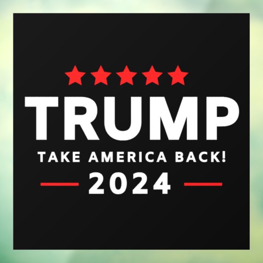 Donald Trump 2024 Haal Amerika terug Raamsticker (Vel 3)