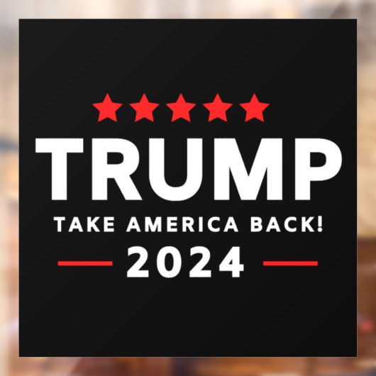Donald Trump 2024 Haal Amerika terug Raamsticker (Vel 2)
