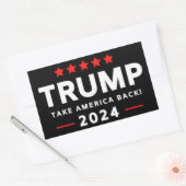 Donald Trump 2024 Haal Amerika terug Rechthoekige Sticker (Envelop)