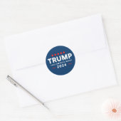 Donald Trump 2024 Haal Amerika terug Ronde Sticker (Envelop)
