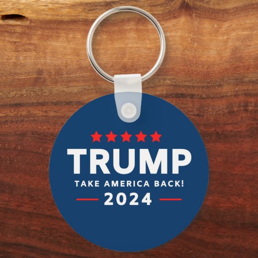 Donald Trump 2024 Haal Amerika terug Sleutelhanger (Voorkant)