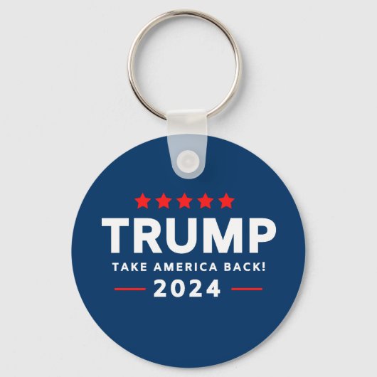 Donald Trump 2024 Haal Amerika terug Sleutelhanger (Voorkant)