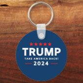 Donald Trump 2024 Haal Amerika terug Sleutelhanger (Achterkant)