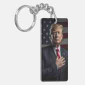 Donald Trump 2024 Haal Amerika terug Sleutelhanger (Voorkant Links)