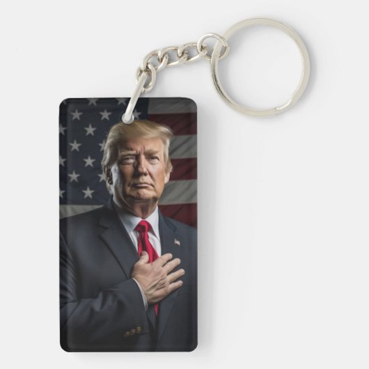 Donald Trump 2024 Haal Amerika terug Sleutelhanger (achterkant)