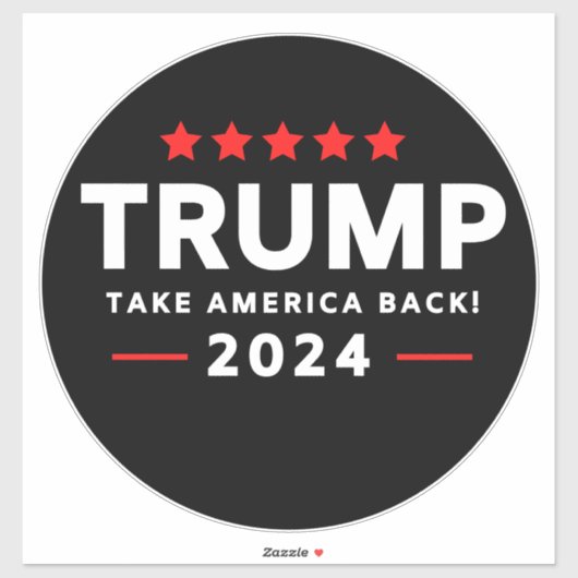 Donald Trump 2024 Haal Amerika terug Sticker (Vel)