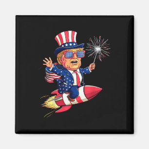 Donald Trump 2024 Happy 4th of July Trump Amerikaa Magneet