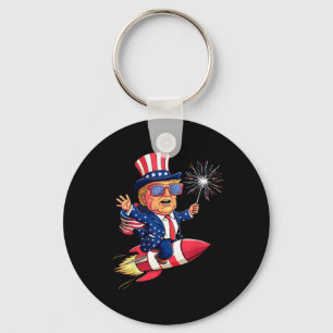 Donald Trump 2024 Happy 4th of July Trump Amerikaa Sleutelhanger