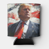 Donald Trump 2024 Heroïsche olieverfschilderij sti Blikjeskoeler (Voorkant)