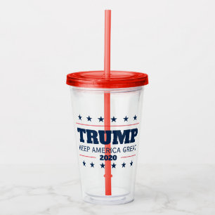 Donald Trump 2024: "Hou Amerika geweldig" Acryl Drinkbeker