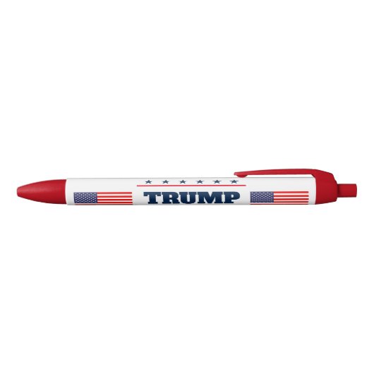 Donald Trump 2024: "Hou Amerika geweldig" Blauwe Inkt Pen (Bovenkant)
