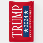 Donald Trump 2024 Huge Name Keep America Great Red Spandoek (Verticaal)