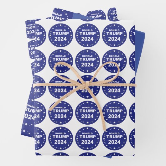 Donald Trump 2024 Inpakpapier Vel (In situ)