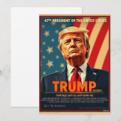 Donald Trump 2024 Ironisch leuke serie cover Feestdagenkaart (Voorkant / Achterkant)