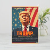 Donald Trump 2024 Ironisch leuke serie cover Feestdagenkaart (Staand voorkant)
