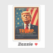 Donald Trump 2024 Ironisch leuke serie cover Sticker (Vel)