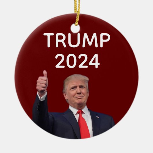 Donald Trump 2024 Keramisch Ornament (Voorkant)