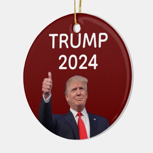 Donald Trump 2024 Keramisch Ornament (Links)