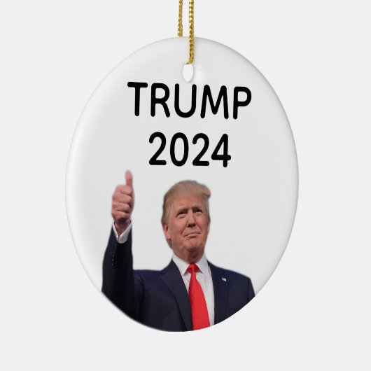 Donald Trump 2024 Keramisch Ornament (Rechts)