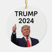 Donald Trump 2024 Keramisch Ornament (Voorkant)