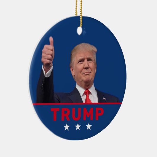Donald Trump 2024 Keramisch Ornament (Rechts)