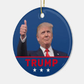 Donald Trump 2024 Keramisch Ornament (Links)