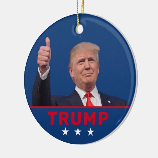 Donald Trump 2024 Keramisch Ornament (Links)