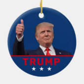 Donald Trump 2024 Keramisch Ornament (Achterkant)