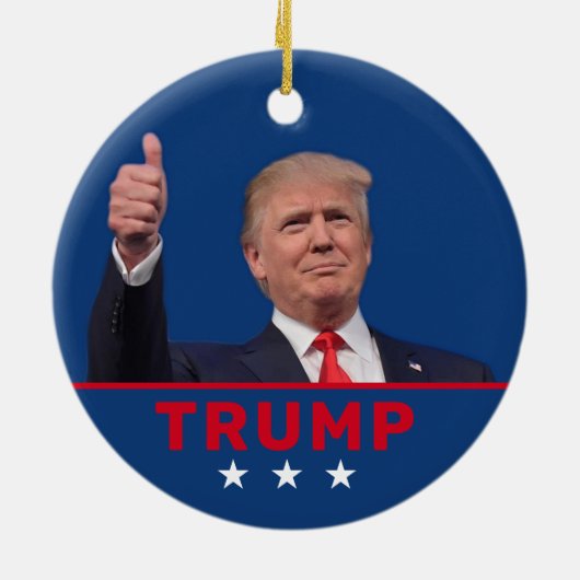 Donald Trump 2024 Keramisch Ornament (Achterkant)