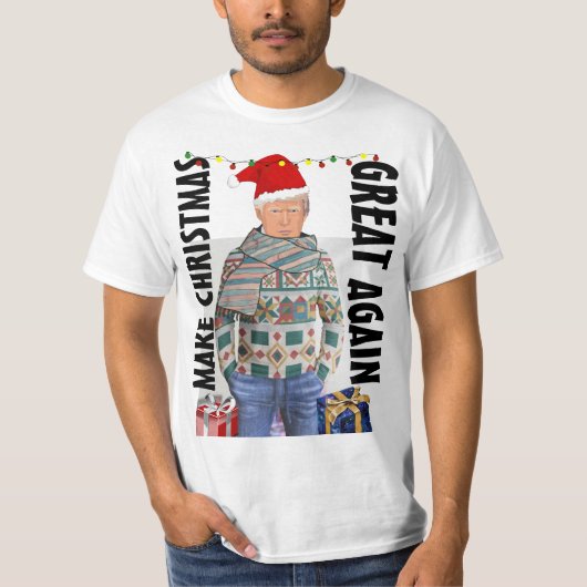 DONALD TRUMP 2024 KERST T-SHIRTS TRUMP (Voorkant)